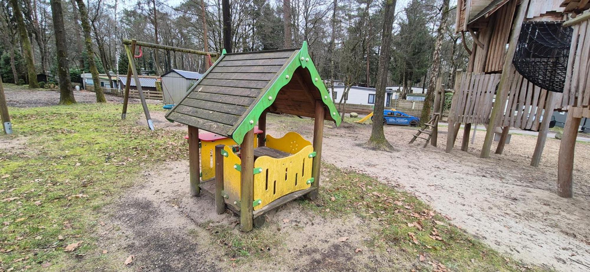 Het Veluwse Boshuisje Knus Chalet Met Omheinde Tuin Op De Veluwe Хундерло Экстерьер фото